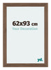 Mura MDF Photo Frame 62x93cm Walnut Dark Front Size | Yourdecoration.co.uk