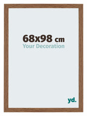 Mura MDF Photo Frame 68x98cm Oak Rustic Front Size | Yourdecoration.co.uk