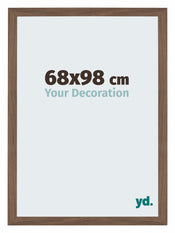 Mura MDF Photo Frame 68x98cm Walnut Dark Front Size | Yourdecoration.co.uk