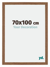 Mura MDF Photo Frame 70x100cm Oak Rustic Front Size | Yourdecoration.co.uk