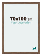 Mura MDF Photo Frame 70x100cm Walnut Dark Front Size | Yourdecoration.co.uk