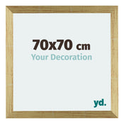 Mura MDF Photo Frame 70x70cm Gold Shiny Front Size | Yourdecoration.co.uk