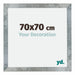 Mura MDF Photo Frame 70x70cm Iron Swept Front Size | Yourdecoration.co.uk