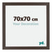 Mura MDF Photo Frame 70x70cm Oak Dark Front Size | Yourdecoration.co.uk