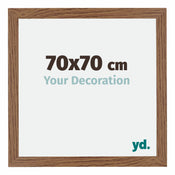 Mura MDF Photo Frame 70x70cm Oak Rustic Front Size | Yourdecoration.co.uk