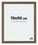 Mura MDF Photo Frame 70x90cm Walnut Dark Front Size | Yourdecoration.co.uk