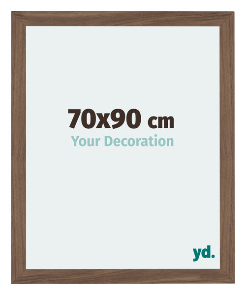 Mura MDF Photo Frame 70x90cm Walnut Dark Front Size | Yourdecoration.co.uk