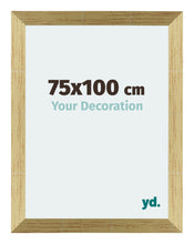 Mura MDF Photo Frame 75x100cm Gold Shiny Front Size | Yourdecoration.co.uk