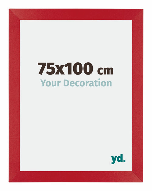 Mura MDF Photo Frame 75x100cm Red Front Size | Yourdecoration.co.uk