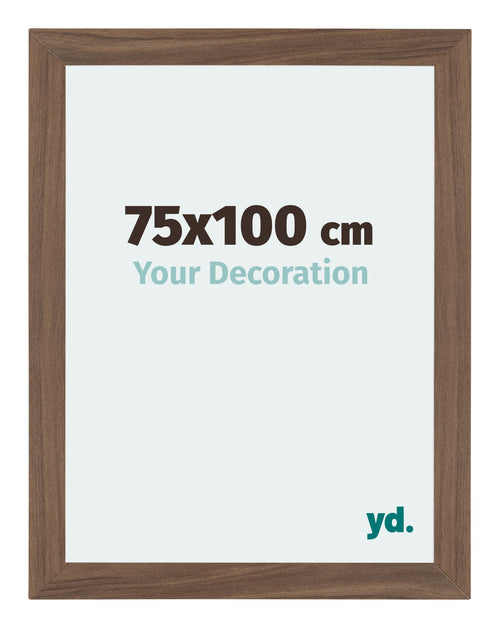 Mura MDF Photo Frame 75x100cm Walnut Dark Front Size | Yourdecoration.co.uk