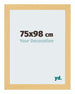 Mura MDF Photo Frame 75x98cm Beech Design Front Size | Yourdecoration.co.uk