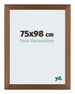 Mura MDF Photo Frame 75x98cm Copper Design Front Size | Yourdecoration.co.uk