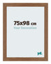 Mura MDF Photo Frame 75x98cm Oak Rustic Front Size | Yourdecoration.co.uk