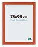 Mura MDF Photo Frame 75x98cm Orange Front Size | Yourdecoration.co.uk