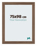 Mura MDF Photo Frame 75x98cm Walnut Dark Front Size | Yourdecoration.co.uk