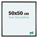 Nancy Plastic Photo Frame 50x50cm Black Matt Front Size | Yourdecoration.co.uk