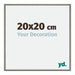 New York Aluminium Photo Frame 20x20cm Mercury Structure Front Size | Yourdecoration.co.uk