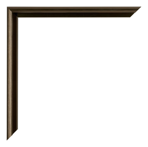 New York Aluminium Photo Frame 21x30 Walnut Structure Detail Corner | Yourdecoration.co.uk