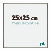 New York Aluminium Photo Frame 25x25cm Mercury Structure Front Size | Yourdecoration.co.uk