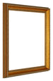 Oxford Wood Photo Frame 20x20cm Gold Antique Front Oblique | Yourdecoration.co.uk