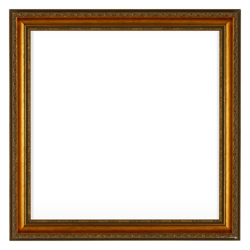 Oxford Wood Photo Frame 20x20cm Gold Antique Front | Yourdecoration.co.uk