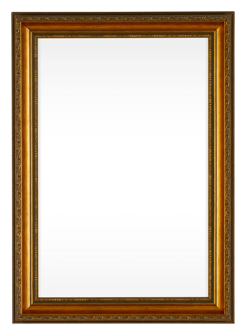 Oxford Wood Photo Frame 20x30cm Gold Antique Front | Yourdecoration.co.uk