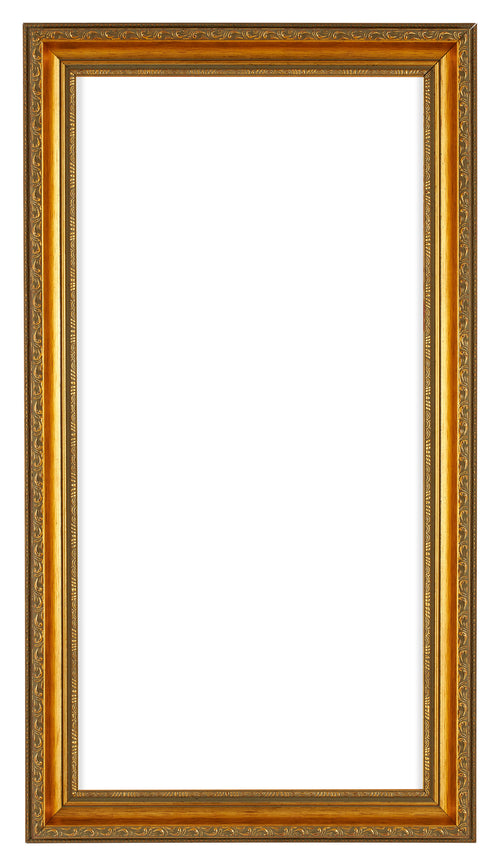 Oxford Wood Photo Frame 20x40cm Gold Antique Front | Yourdecoration.co.uk