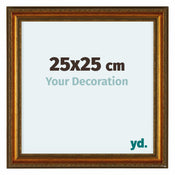 Oxford Wood Photo Frame 25x25cm Gold Antique Front Size | Yourdecoration.co.uk