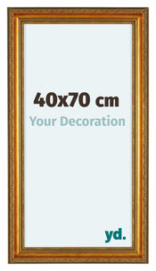 Oxford Wood Photo Frame 40x70cm Gold Antique Front Size | Yourdecoration.co.uk