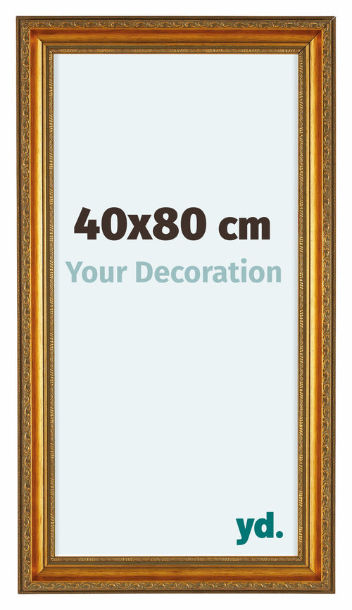 Oxford Wood Photo Frame 40x80cm Gold Antique Front Size | Yourdecoration.co.uk