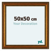 Oxford Wood Photo Frame 50x50cm Gold Antique Front Size | Yourdecoration.co.uk