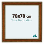 Oxford Wood Photo Frame 70x70cm Gold Antique Front Size | Yourdecoration.co.uk