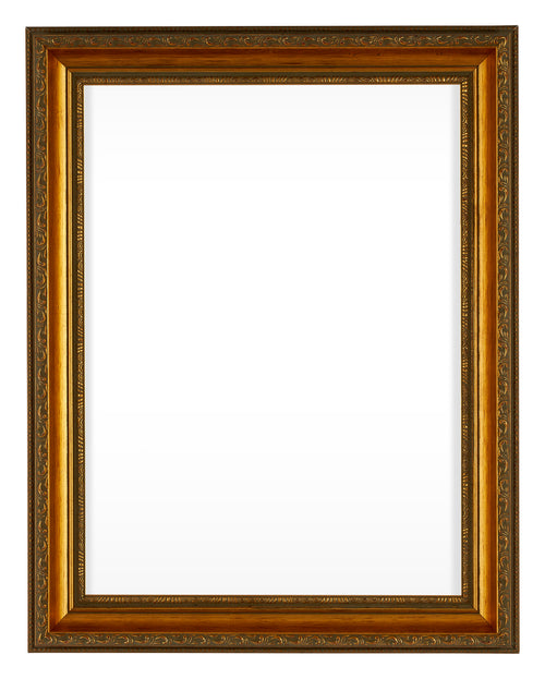 Oxford Wood Photo Frame 75x100cm Gold Antique Front | Yourdecoration.co.uk