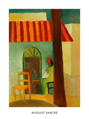 PGM AM 303 August Macke Caffe Turco Art Print 60x80cm | Yourdecoration.co.uk