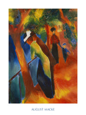 PGM AM 304 August Macke Strada soleggiata Art Print 60x80cm | Yourdecoration.co.uk