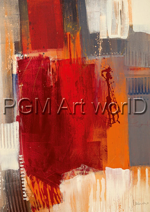 PGM FCU 701M Francesco Cusumano Astratto colorato I Art Print 21x30cm | Yourdecoration.co.uk