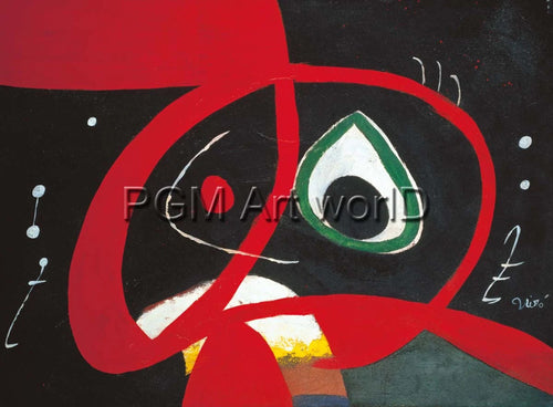 PGM JM 848 Joan Miro Kopf Art Print 80x60cm | Yourdecoration.co.uk