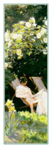 PGM PSK 75S Peter Severin Kroyer Havepartie med Marie Kroyer Art Print 25x70cm | Yourdecoration.co.uk