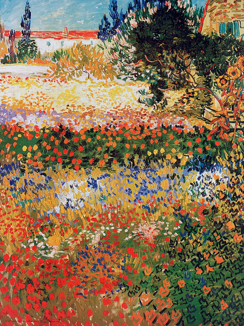 PGM VV 087 Vincent Van Gogh Giardino fiorito Art Print 60x80cm | Yourdecoration.co.uk