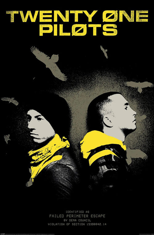 Poster 21 Pilots Trench Vultures 61x91 5cm PP2403419 | Yourdecoration.co.uk