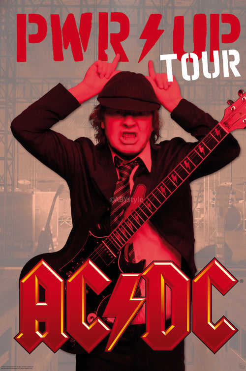 Poster Acdc Pwr Up Tour 61x91 5cm GBYDCO675 | Yourdecoration.co.uk