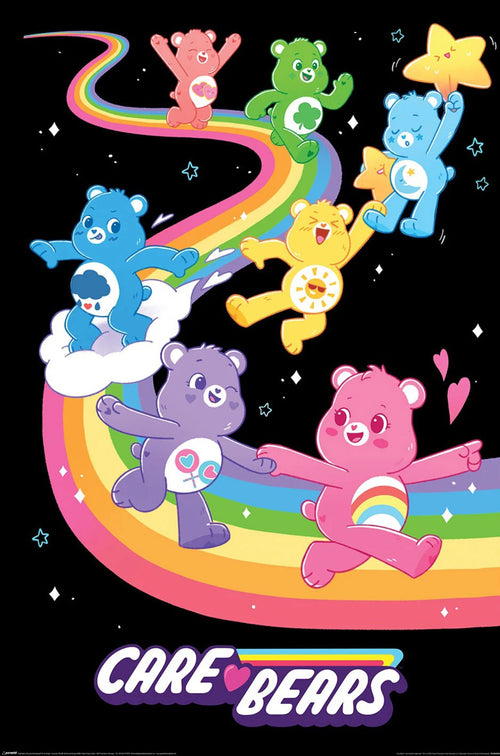 Poster Care Bears We Love Rainbows 61x91 5cm PP2400009 | Yourdecoration.co.uk