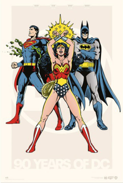 Poster Dc Comics 90Th Anniversary 61x91 5cm Grupo Erik GPE5848 | Yourdecoration.co.uk