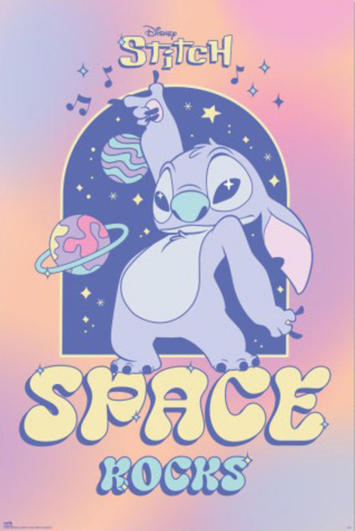 Poster Disney Stitch Space Rocks 61x91 5cm Grupo Erik GPE5820 | Yourdecoration.co.uk