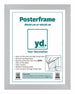 Poster Frame MDF 30x40cm Mat Silver Front Size | Yourdecoration.co.uk