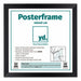 Poster Frame MDF 40x40cm Black Mat Front Size | Yourdecoration.co.uk