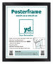 Poster Frame MDF 40x50cm Black Mat Front Size | Yourdecoration.co.uk