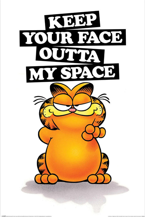 Poster Garfield Keep Your Face 61x91 5cm PP2402357 | Yourdecoration.co.uk