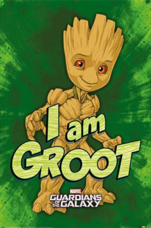 Poster Guardians Of The Galaxy I Am Groot 61x91 5cm Pyramid PP35043 | Yourdecoration.co.uk