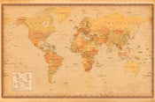 Poster Harper Collins Antique World Map 21 91 5x61cm Abystyle GBYDCO485 | Yourdecoration.co.uk